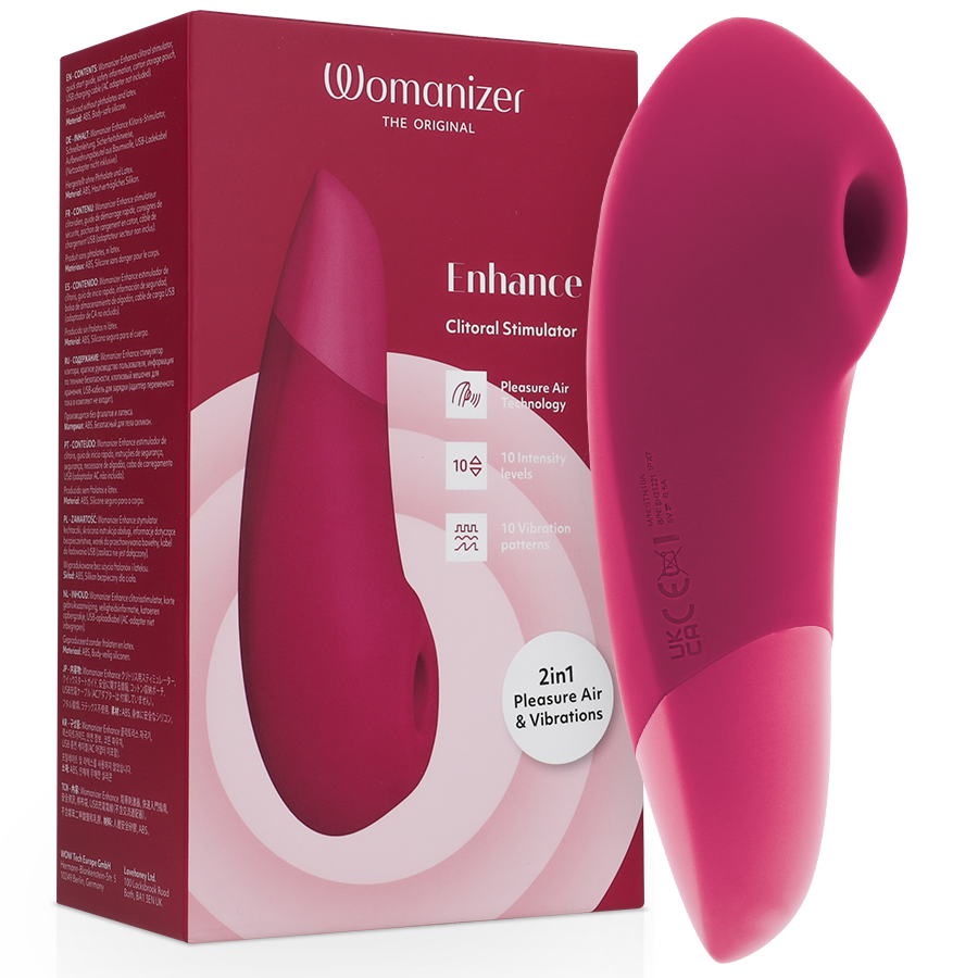 Succhia Clitoride 2in1 Womanizer We-Vibe — Pleasure Air, Rosa