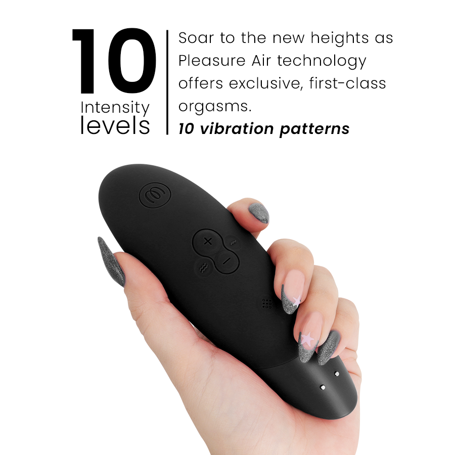 Succhia Clitoride Womanizer Enhance — 2 in 1, Nero