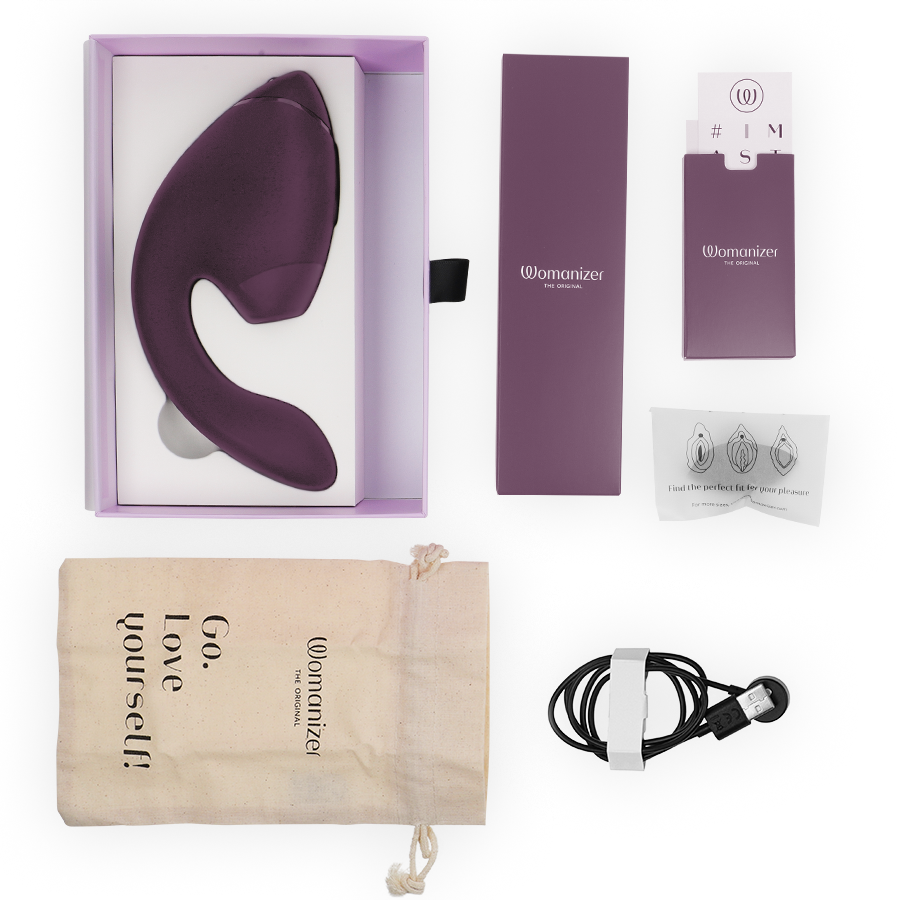 Stimolatore Clitoride e Punto G Womanizer Duo Next — Viola