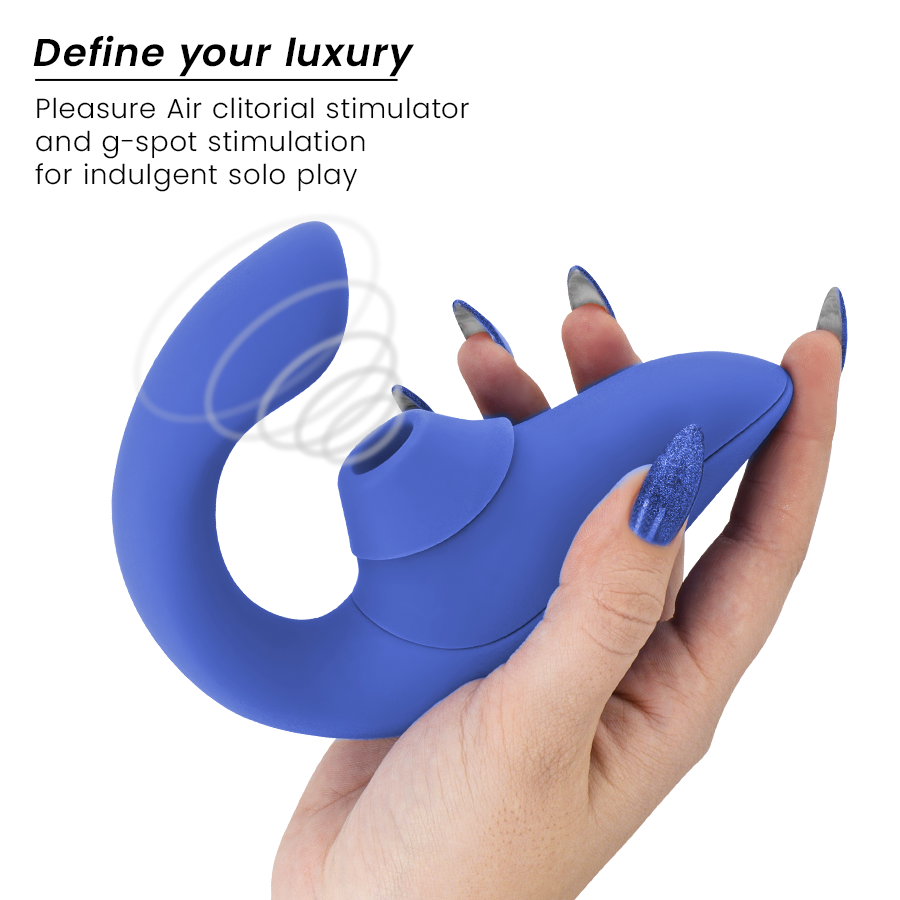 Vibratore Rabbit Womanizer Blend — Doppia Stimolazione, Blu