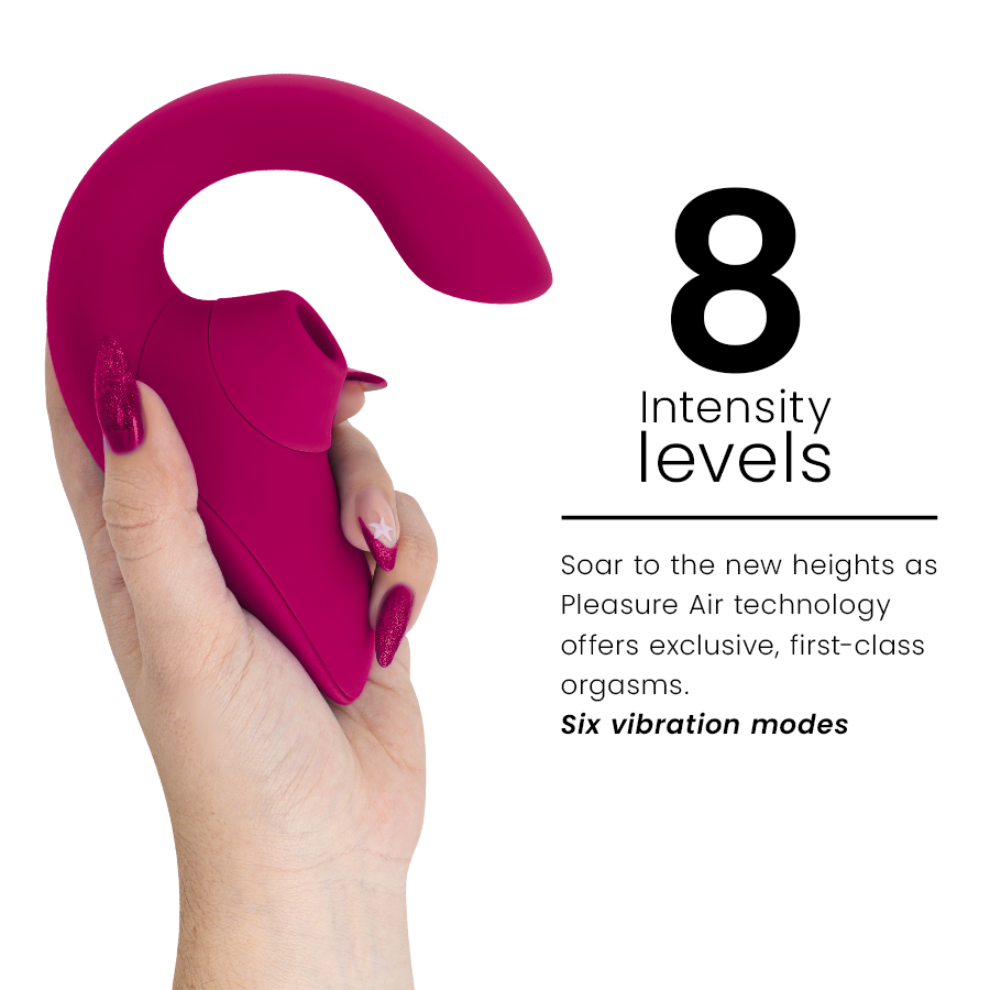 Vibratore Rabbit Pleasure Air Womanizer Blend — Rosa