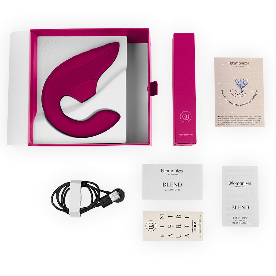 Vibratore Rabbit Pleasure Air Womanizer Blend — Rosa