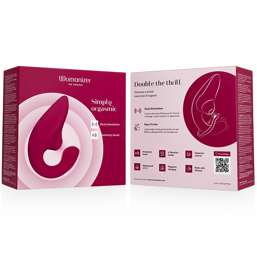 Vibratore Rabbit Pleasure Air Womanizer Blend — Rosa