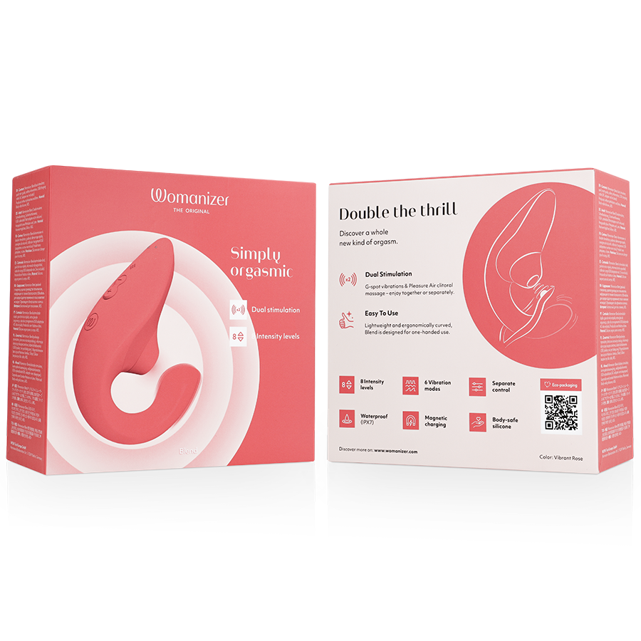 Vibratore Rabbit Womanizer Blend — Pleasure Air, Rosa