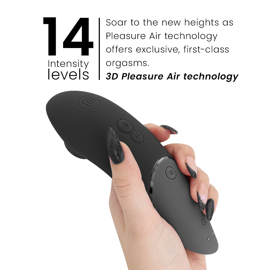 Succhia Clitoride Womanizer Next — 3D Pleasure Air, Nero