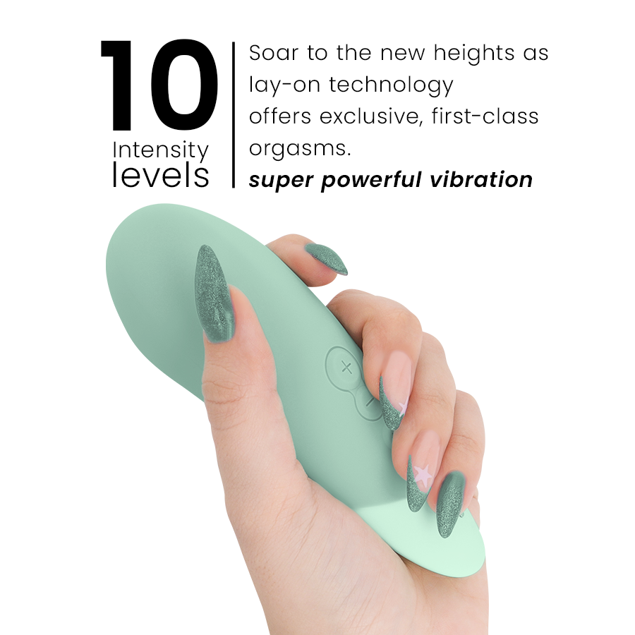 Vibratore Wand Womanizer Vibe Lay-On — Silicone, Salvia