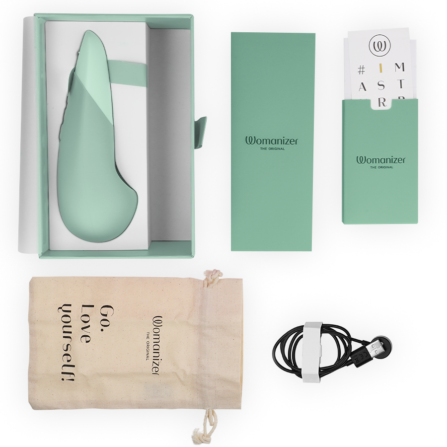 Vibratore Wand Womanizer Vibe Lay-On — Silicone, Salvia