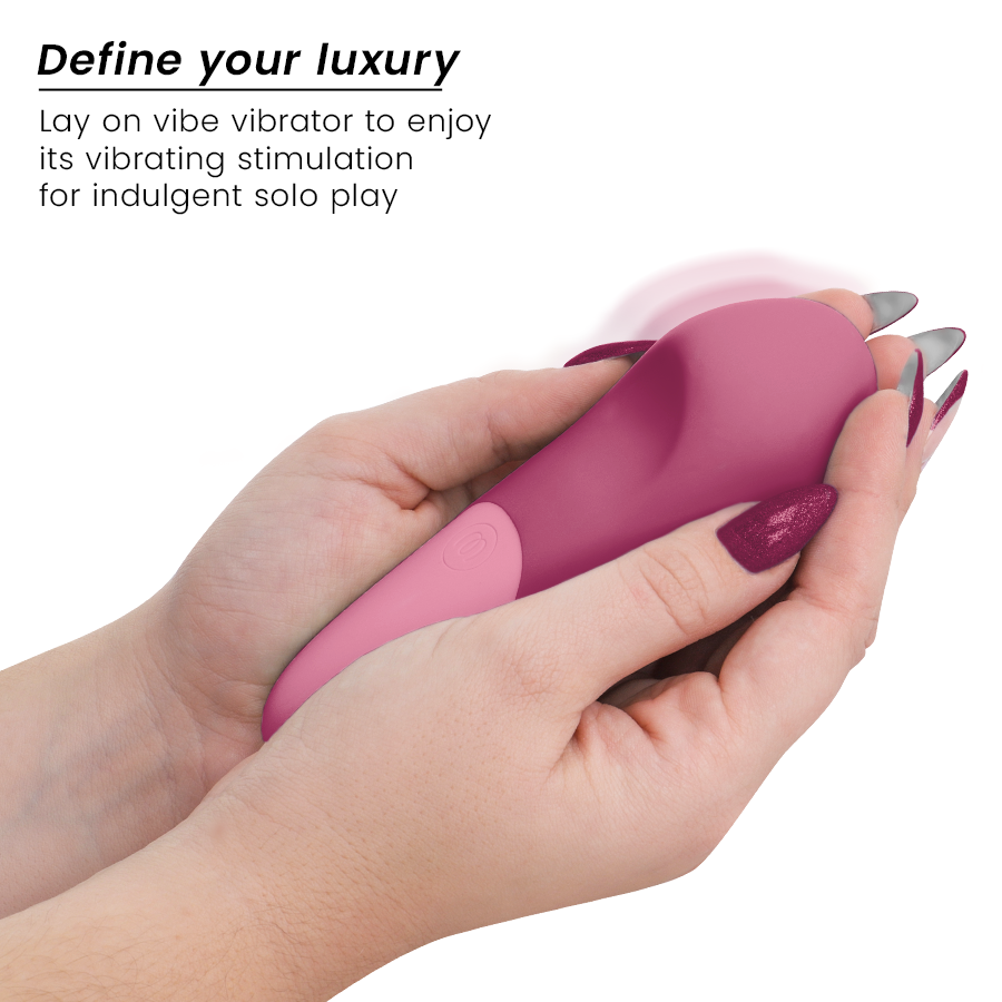 Vibratore Wand Womanizer Vibe Lay-On — 10 Modalità, Rosa Scuro