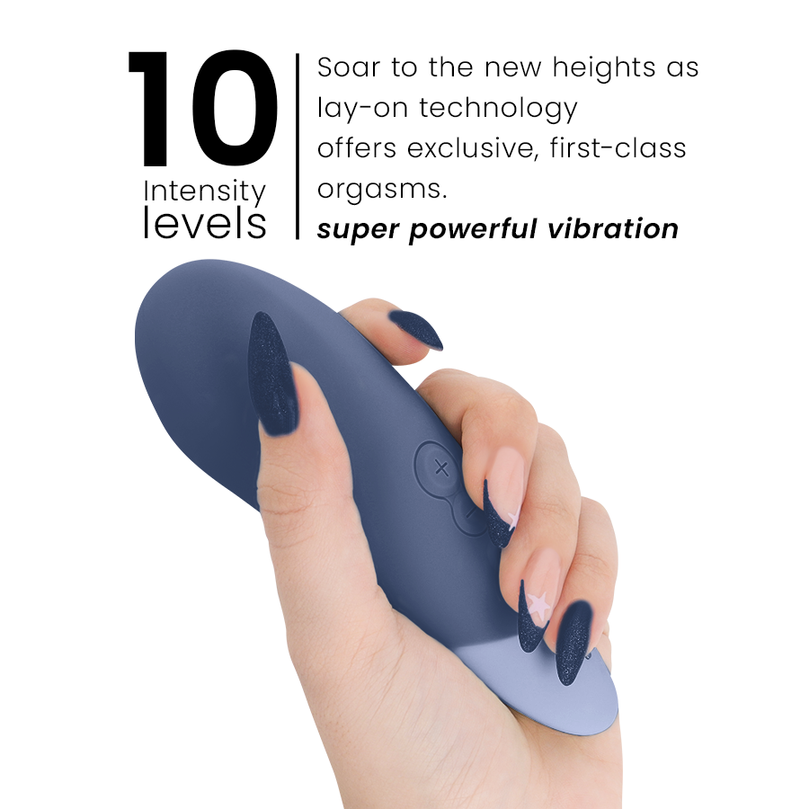 Vibratore Lay-On Womanizer Vibe — Tecnologia UltraWave, Blu Scuro