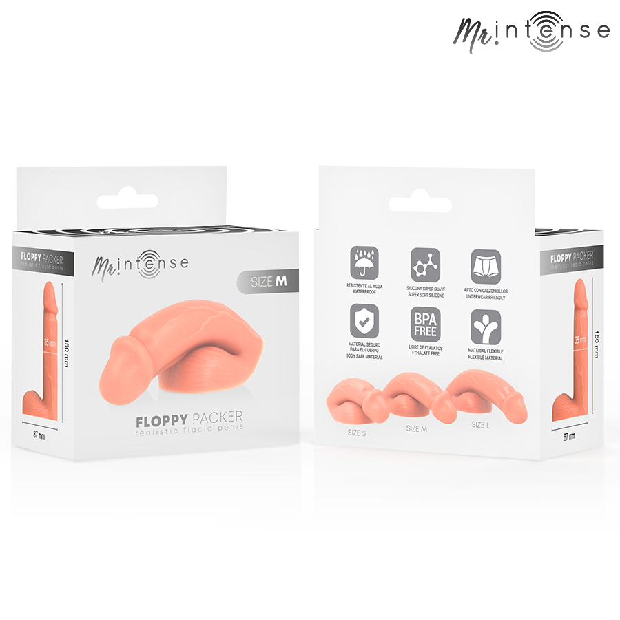 Packer MR. INTENSE DILDOS Floppy Size M — Realistico