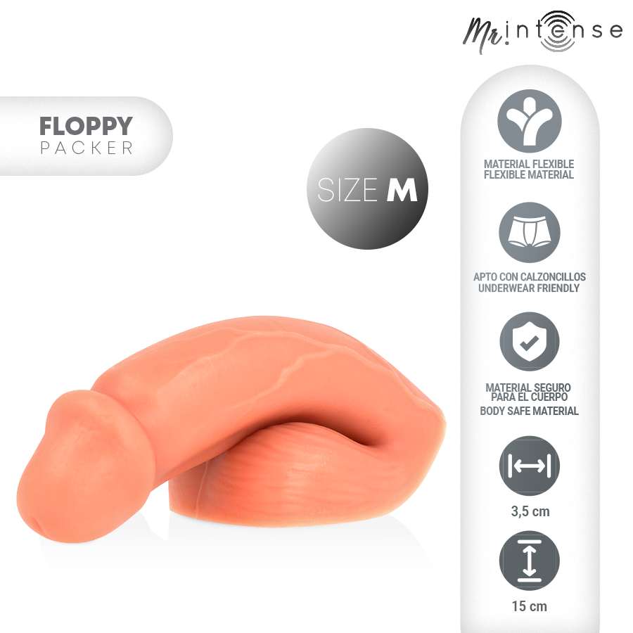 Packer MR. INTENSE DILDOS Floppy Size M — Realistico