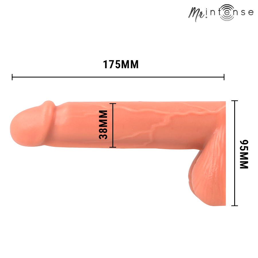 Packer MR. INTENSE DILDOS Floppy Size L Realistico — Con Testicoli