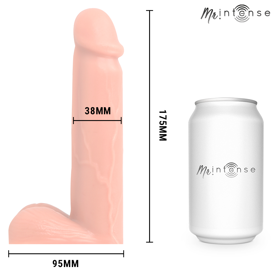Packer MR. INTENSE DILDOS Floppy Size L Realistico — Con Testicoli