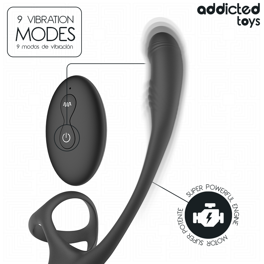 Anello Fallico Vibrante Addicted Toys — Stimolatore Testicoli