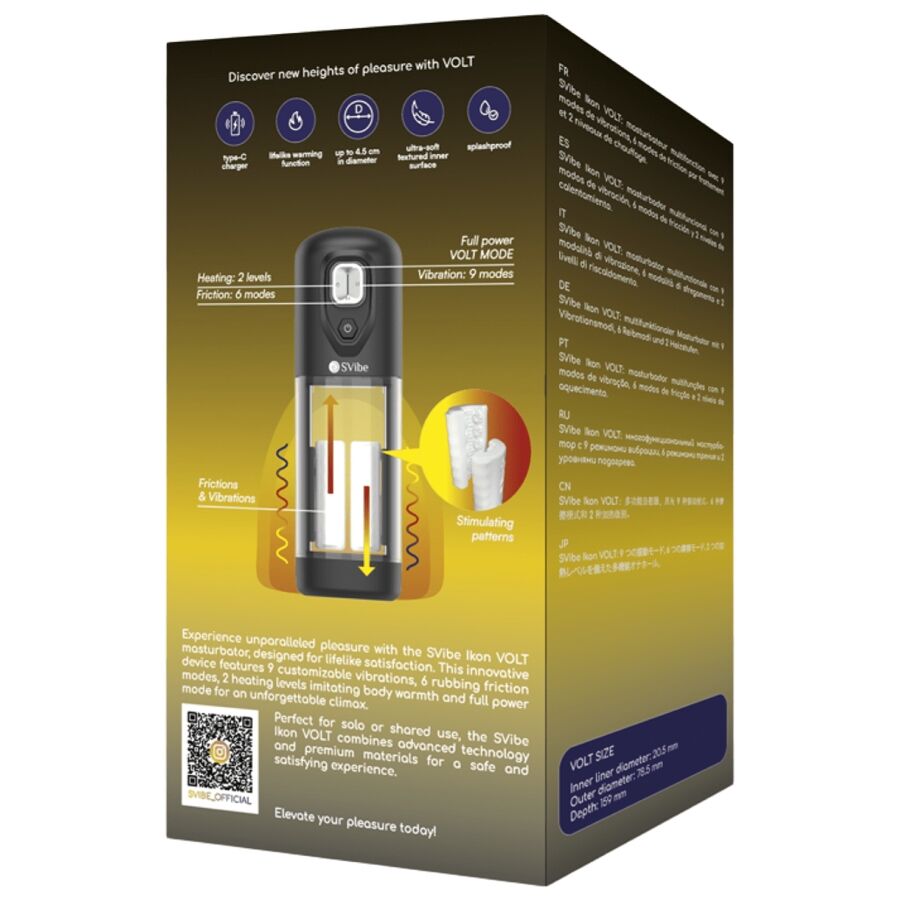 Masturbatore Maschile Snail Vibe Ikon Volt — Calore e Attrito