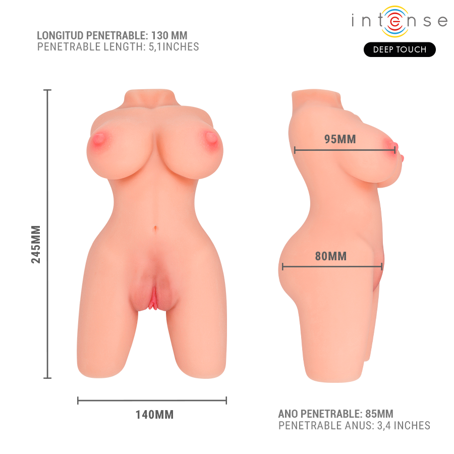 Masturbatore Torso Realistico Intense Jesse — Vagina e Ano