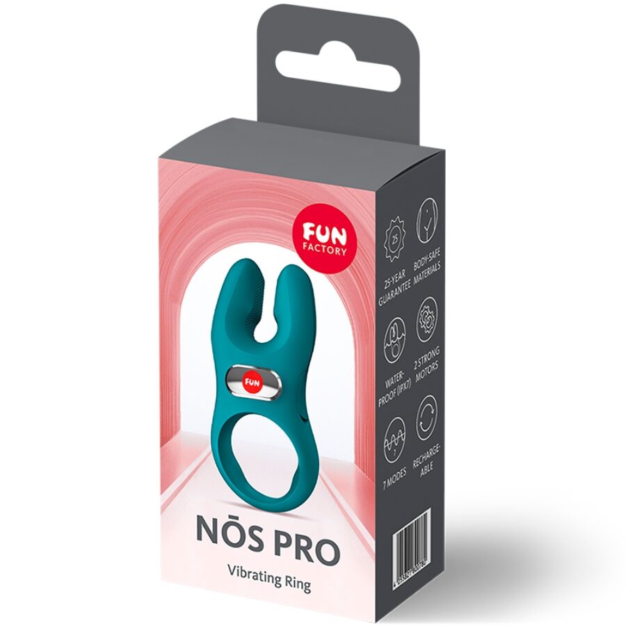 Anello Fallico Vibrante Fun Factory Nos Pro — Verde Bottiglia