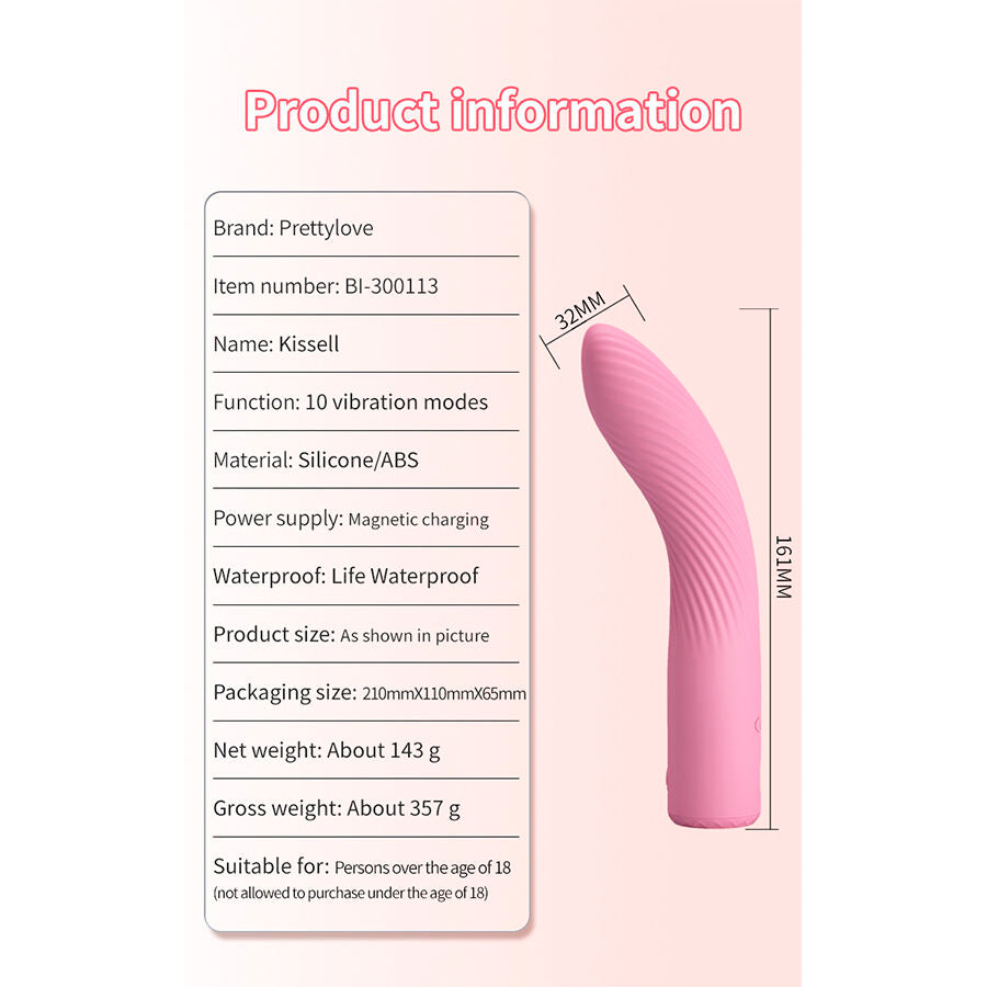 Vibratore Punto G Pretty Love Kisell — Rosa