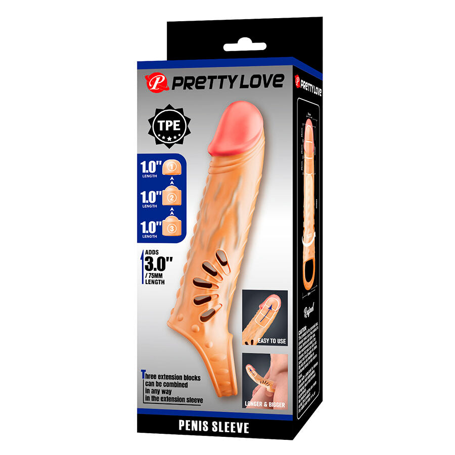 Guaina Estensore Pene Pretty Love D-245182 — TPE Morbido