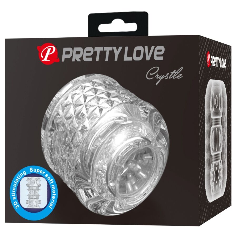 Masturbatore Uomo Pretty Love Crystle Doppio Ingresso — Morbido