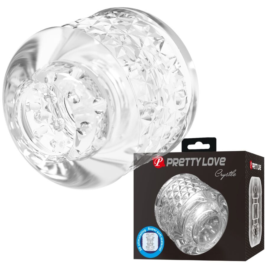Masturbatore Uomo Pretty Love Crystle Doppio Ingresso — Morbido