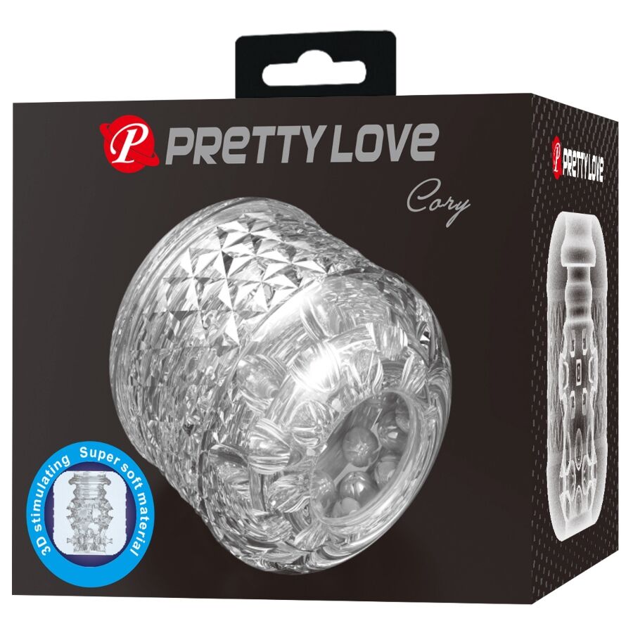Masturbatore Doppio Ingresso Pretty Love Cary — Trasparente