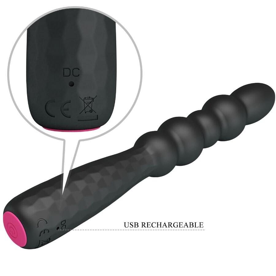 Plug Anale Vibrante MR PLAY Flexible D-245188 — Nero