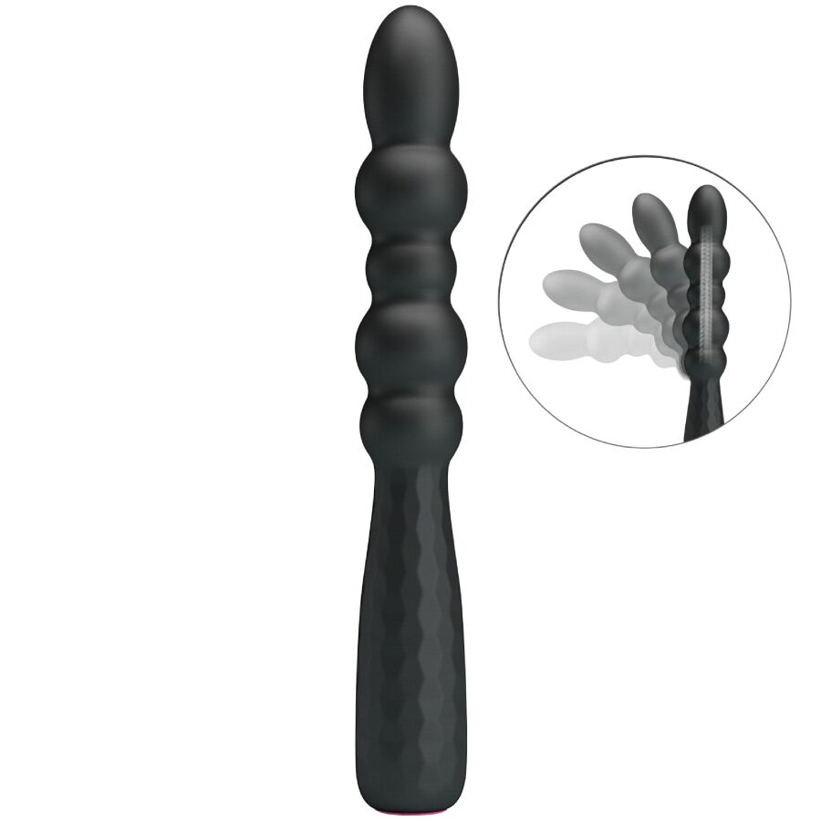 Plug Anale Vibrante MR PLAY Flexible D-245188 — Nero