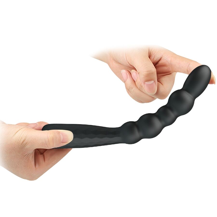 Plug Anale Vibrante MR PLAY Flexible D-245188 — Nero