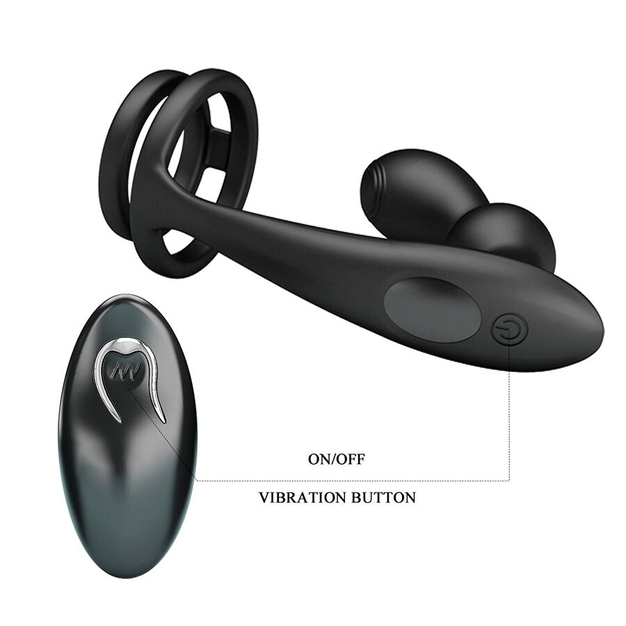 Plug Anale Vibrante MR PLAY Telecomando — Nero