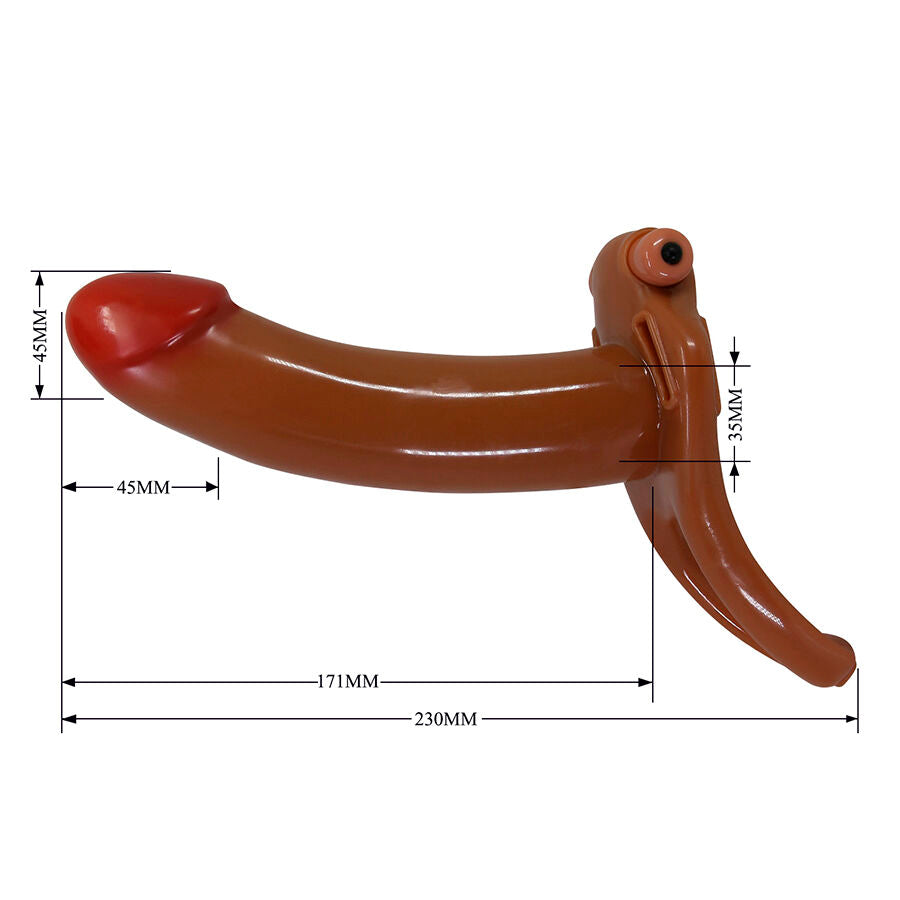 Strap-on Dildo Vibrante Pretty Love Bradden — TPE