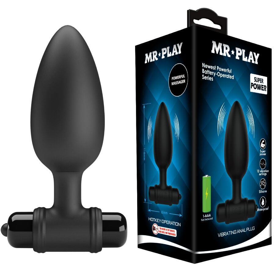 Vibratore Anale MR PLAY Super Power Plug Nero