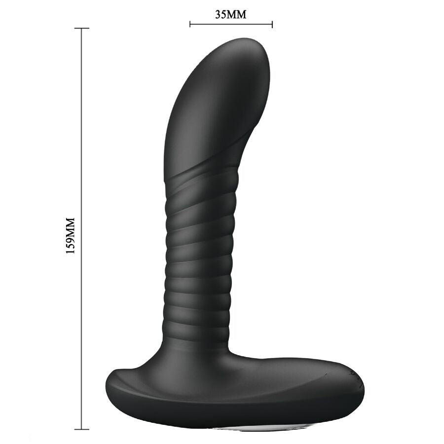 Massaggiatore Prostatico MR PLAY Rotante e Vibrante — Nero