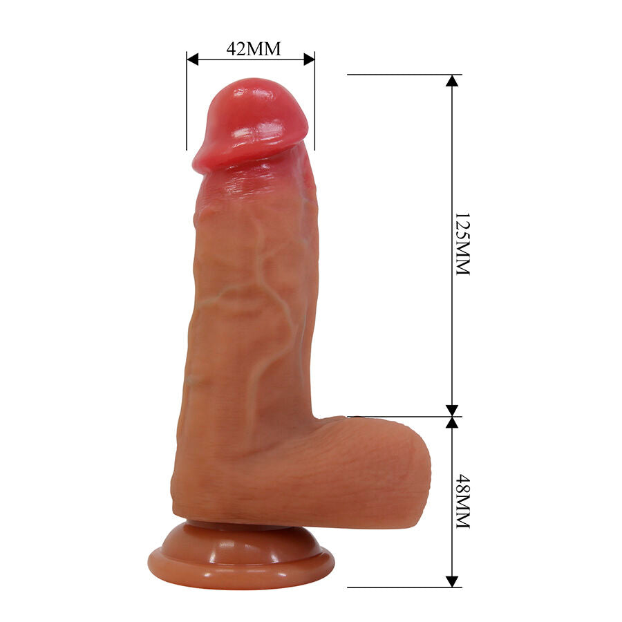 Dildo Realistico Pretty Love Curtis Ventosa — Carne