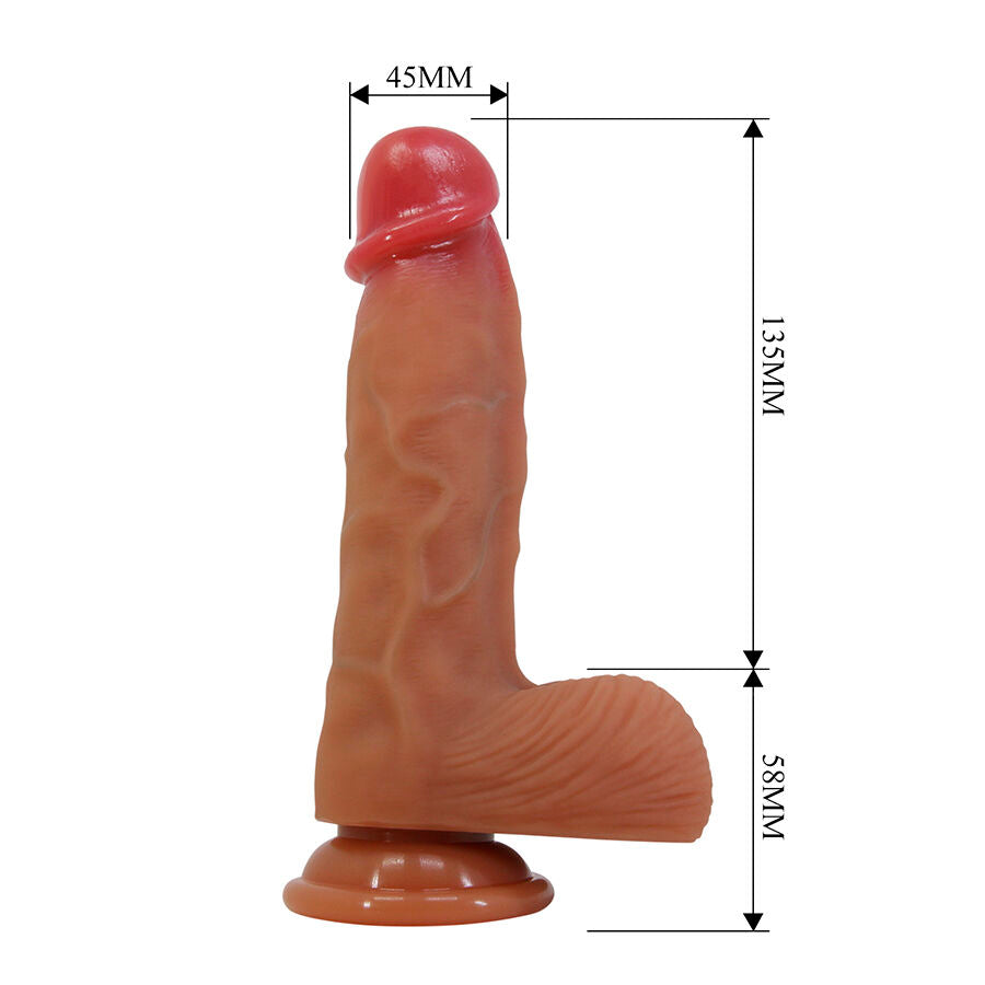 Dildo Realistico Pretty Love Duvall con Ventosa — Carne