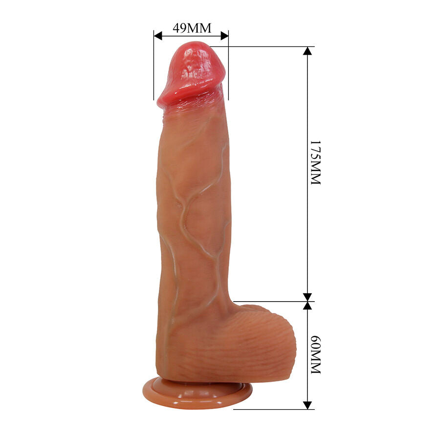 Dildo Realistico Pretty Love Orton Ventosa 23,5cm — Beige