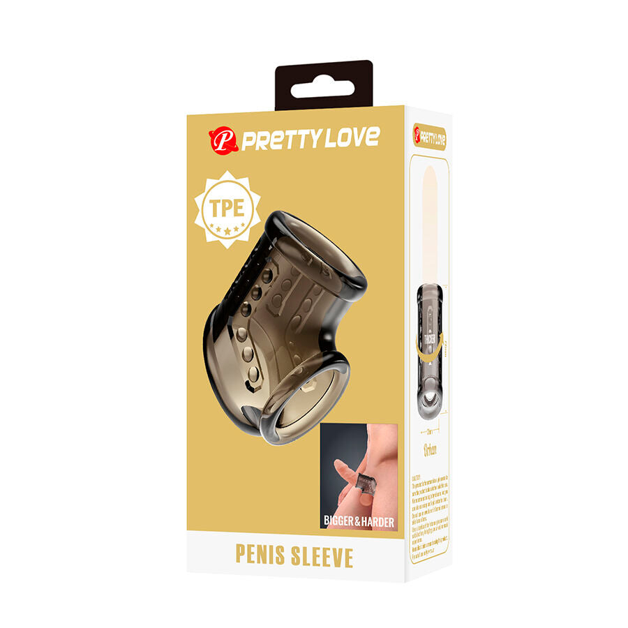 Anello per Pene FOR HIM Pretty Love Testurizzato — Nero