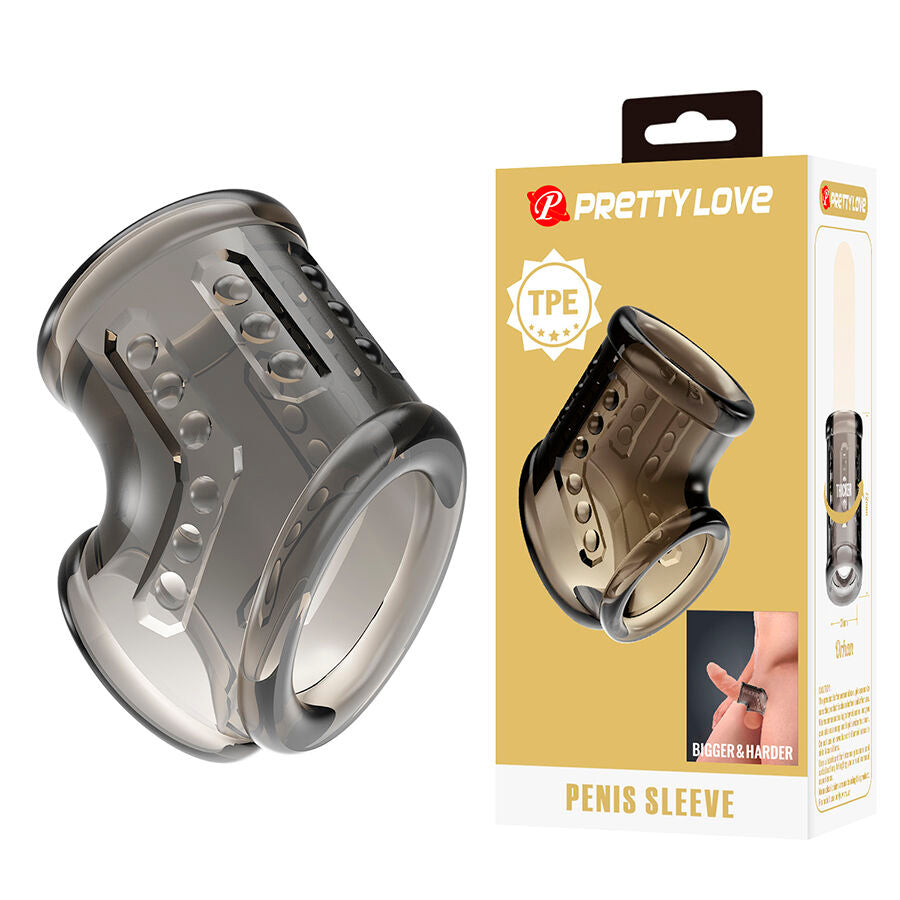 Anello per Pene FOR HIM Pretty Love Testurizzato — Nero