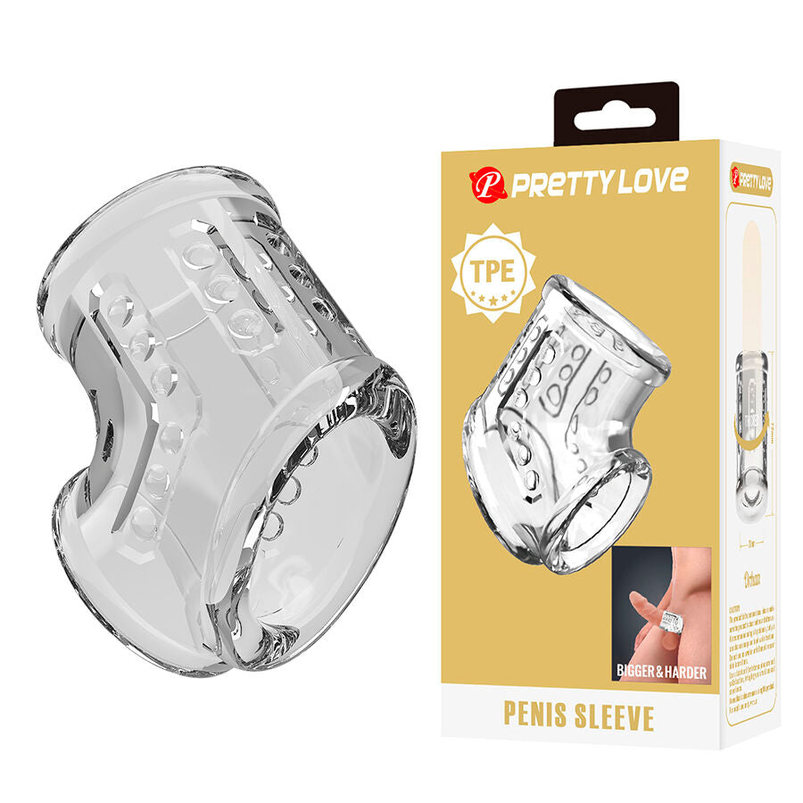 Guaina Pene FOR HIM Texturizzata — Trasparente