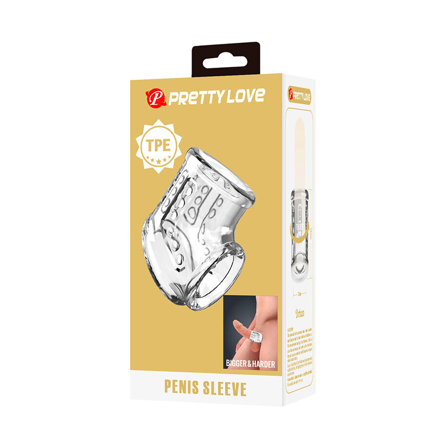 Guaina Pene FOR HIM Texturizzata — Trasparente
