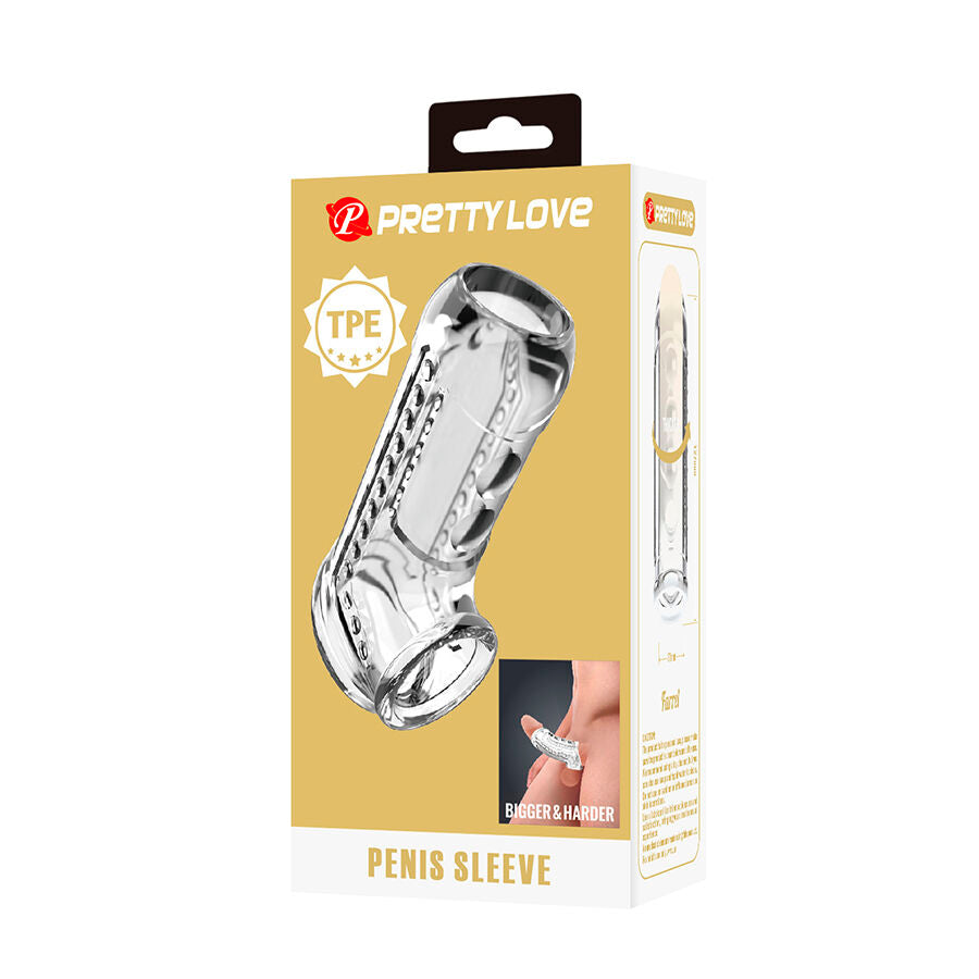 Guaina Pene Pretty Love Texture — Trasparente