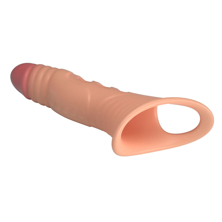 Guaina Pene Pretty Love Vibrante con Estensione — Nera