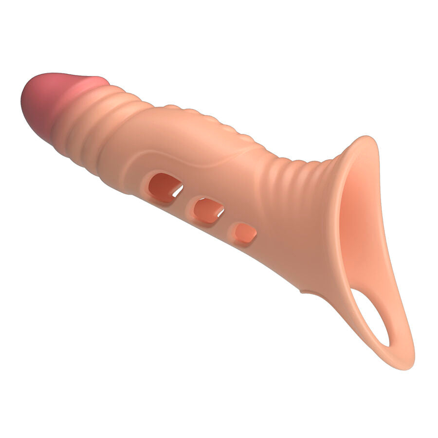 Guaina Pene Pretty Love Vibrante con Estensione — Nera