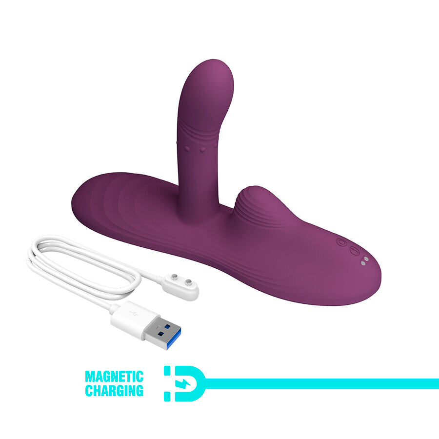 Vibratore Punto G Pretty Love Luka con Telecomando — Viola
