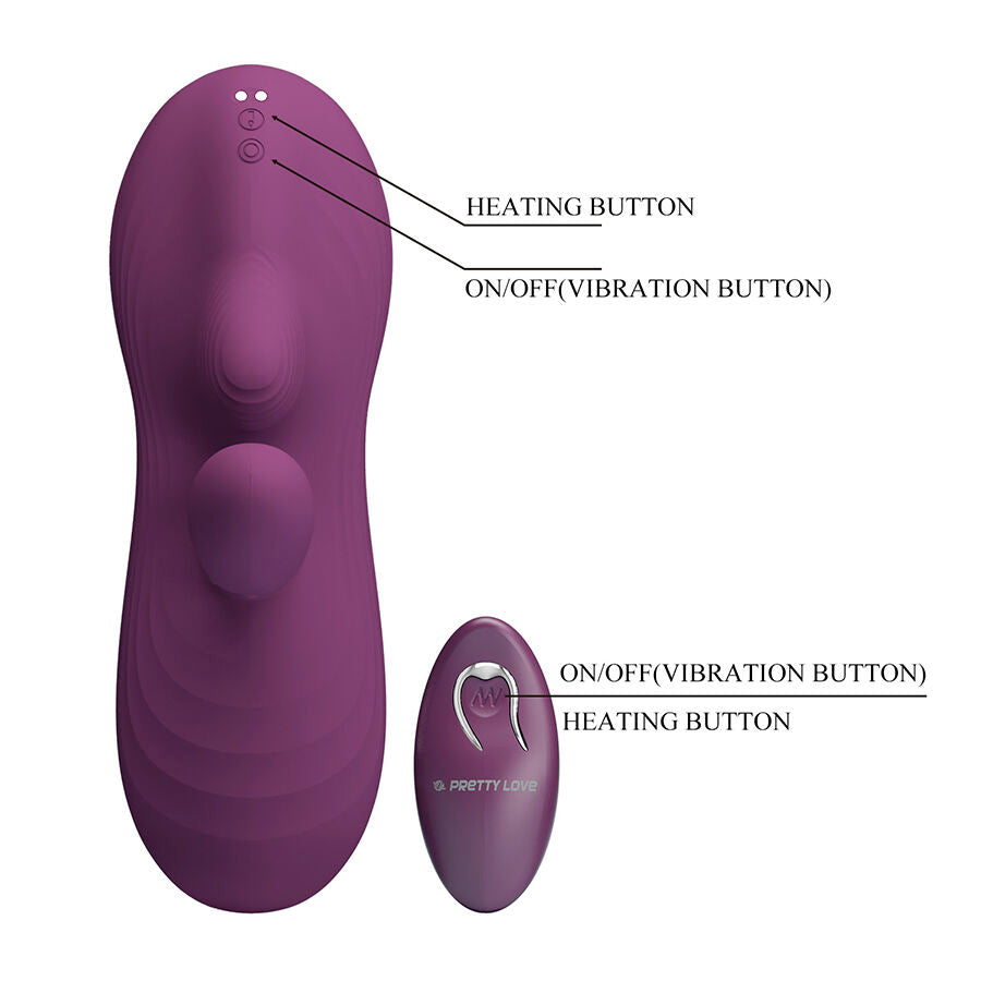 Vibratore Punto G Pretty Love Luka con Telecomando — Viola