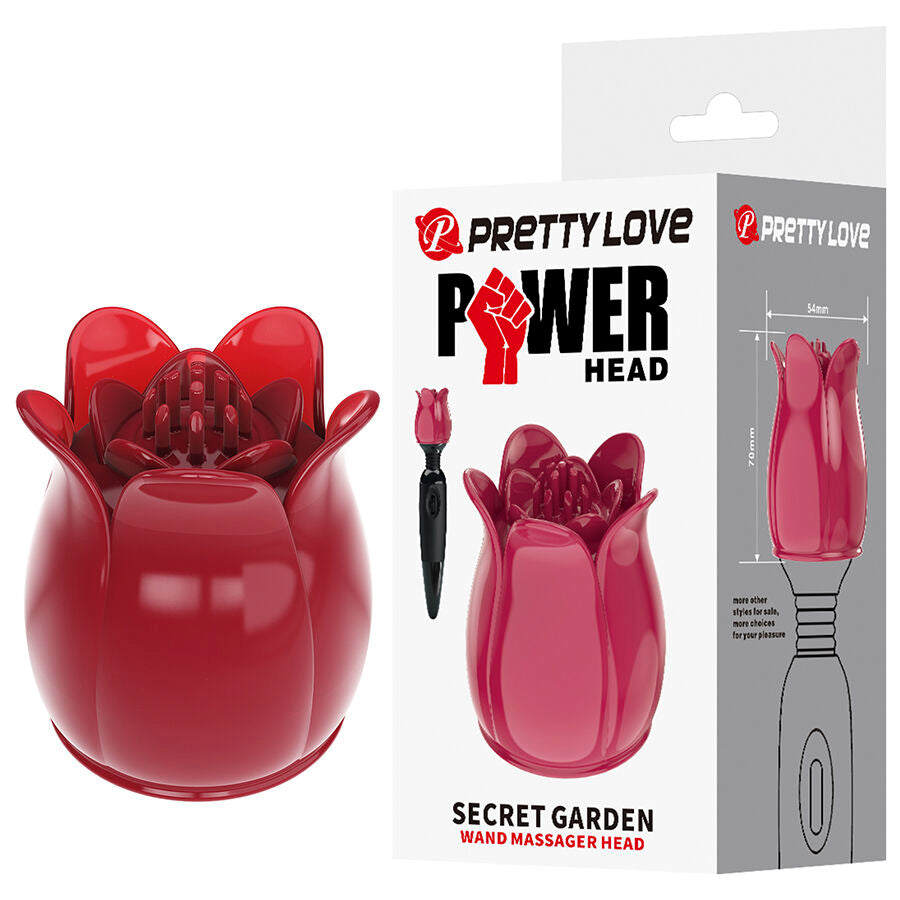 Massaggiatore Clitorale Pretty Love Secret Garden Rosa — Intercambiabile