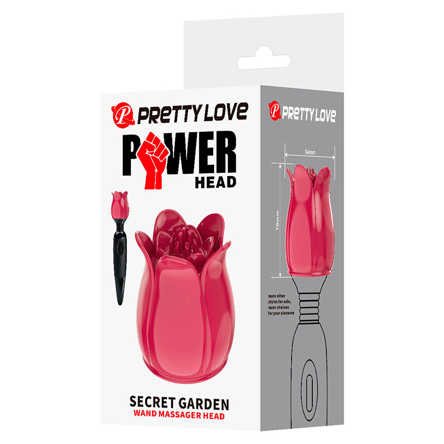 Massaggiatore Clitorale Pretty Love Secret Garden Rosa — Intercambiabile