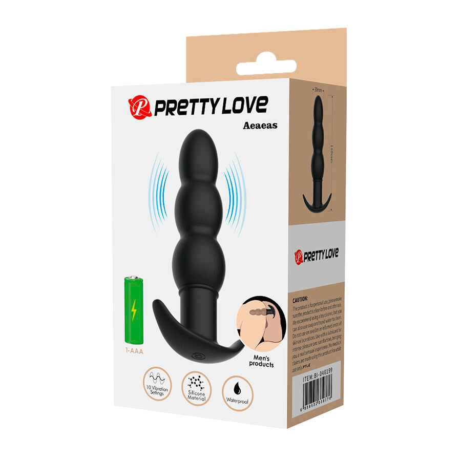 Vibratore Anale Pretty Love AEAEAS Ergonomico — Nero