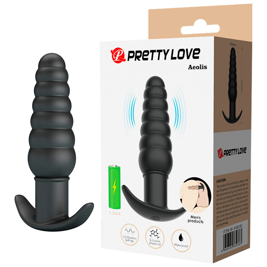 Vibratore Anale Pretty Love Aeolis — Nero