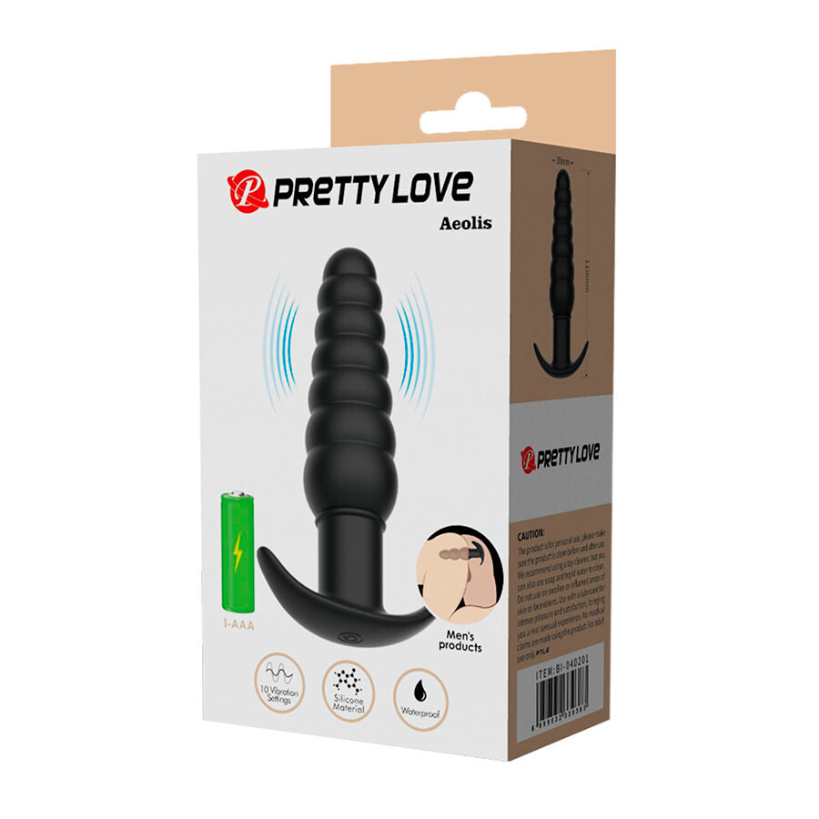 Vibratore Anale Pretty Love Aeolis — Nero
